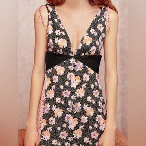 Urban Outfitters Ryker Mixed Print Midi Dress